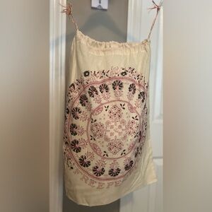 Free People Drawstring bag - Cream and Black
